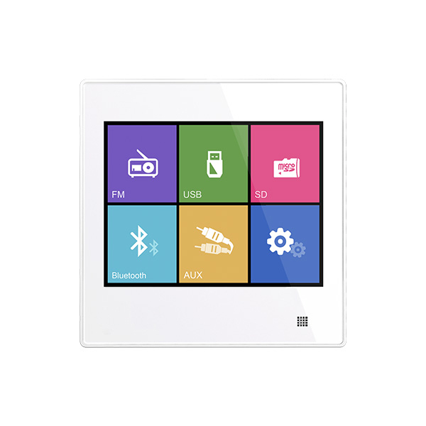 DSPPA DM837B 2x10W Touch Screen Wall Mount Music Amplifier (