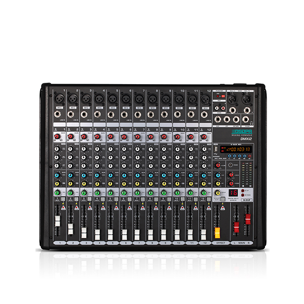 [DMX12] DSPPA DMX12 12-Channel Audio Mixer with DSP Effects, USB & Bluetooth
