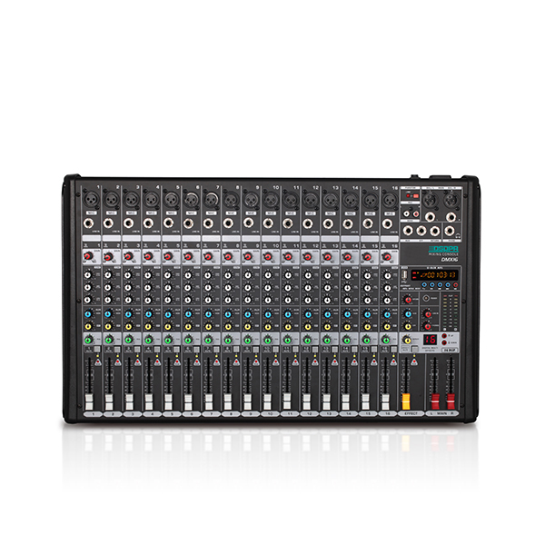[DMX16] DSPPA DMX16 16-Channel Audio Mixer with DSP Effects, USB & Bluetooth
