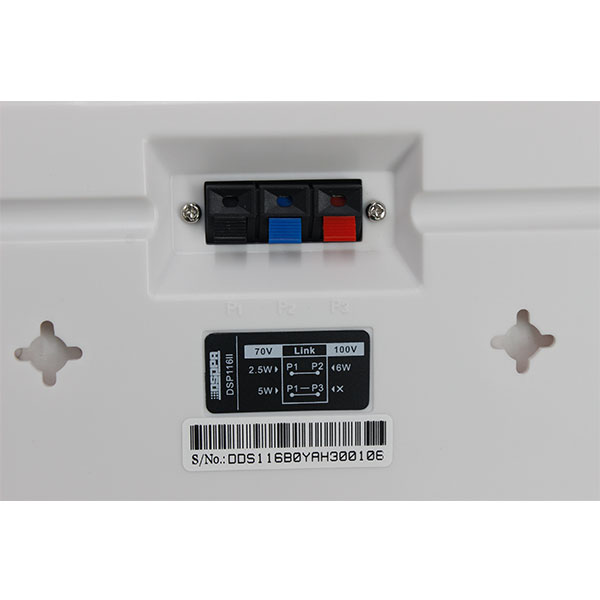 DSPPA DSP116II 6W Wall Mount Speaker with Transformer, 100V/