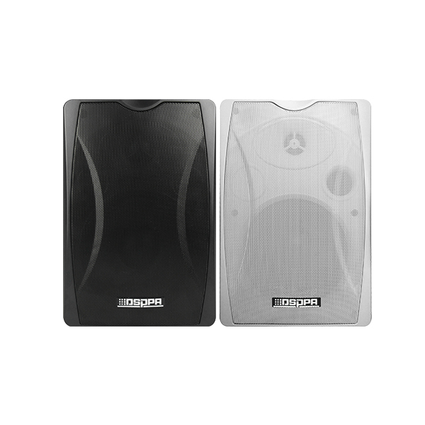 DSPPA DSP8064B 40W 2-Way Wall Mount Speaker (Black) with Pow