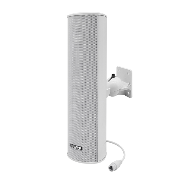 DSPPA DSP255EII-WHI 16W PoE Outdoor Column Speaker, White, W