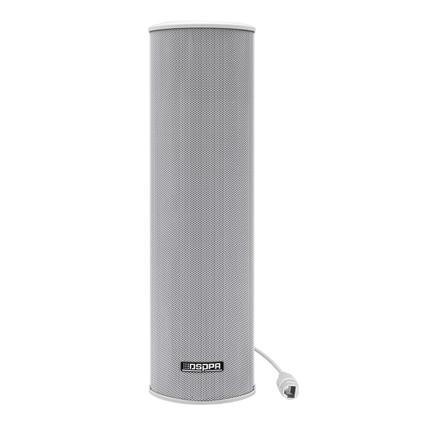 DSPPA DSP255EII-WHI 16W PoE Outdoor Column Speaker, White, W