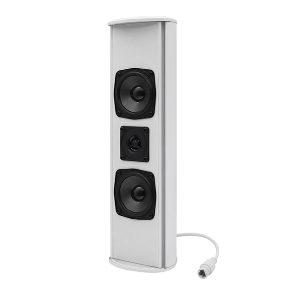 DSPPA DSP255EII-WHI 16W PoE Outdoor Column Speaker, White, W