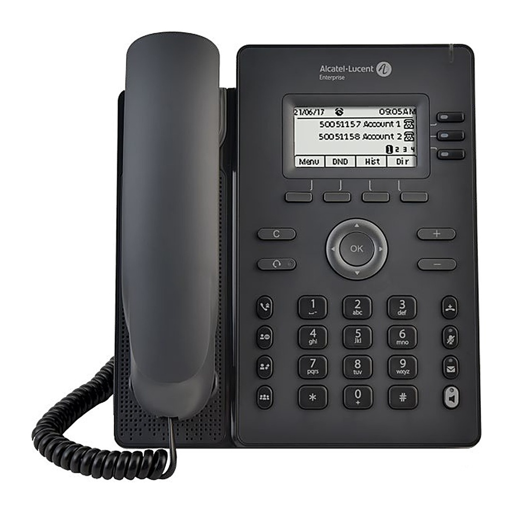 [ALE-H3G] Alcatel-Lucent ALE-H3G IP Deskphone, 2.8" Backlit Display, 3 SIP, Dual Gigabit, PoE