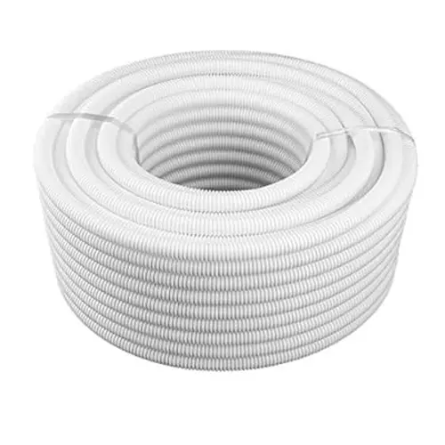 1 Pack Grey PVC Flexible Cable Pipe Self-Extinguishing Spiraling 30 Meters 14mm Diameter Conduit Fittings