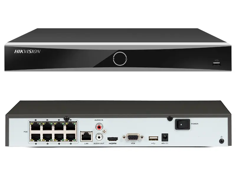 Hikvision 8-ch PoE 1U K Series AcuSense 4K NVR 