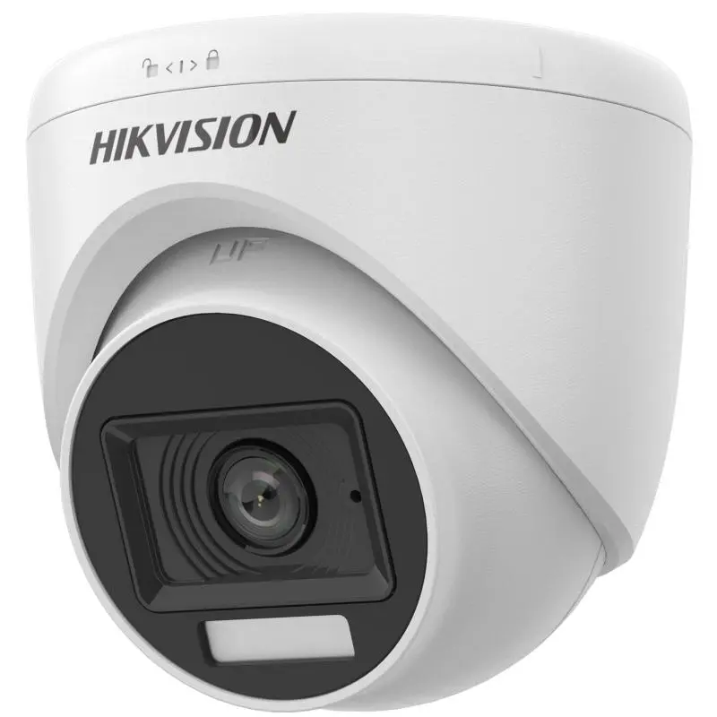  Hikvision 2MP Smart Hybrid Light Audio Fixed Turret Camera