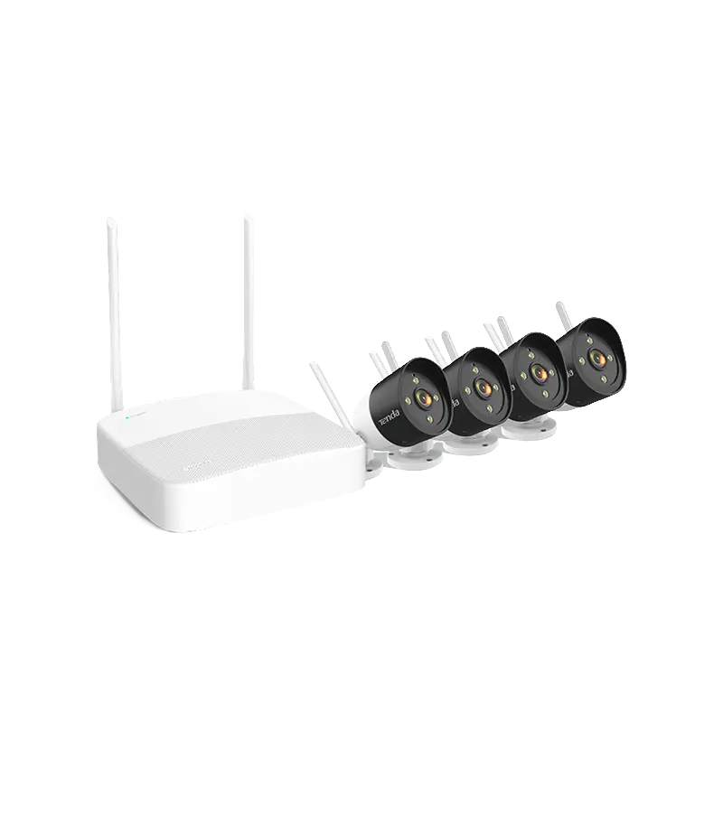 Tenda 4 Channel Wireless HD Video Security Kit 