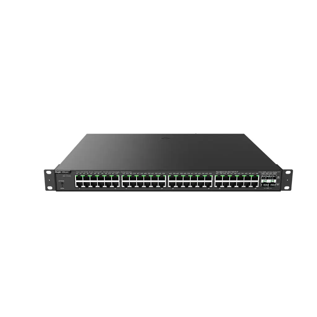 Ruijie 48-Port Gigabit Layer 2 Cloud Managed PoE Switch