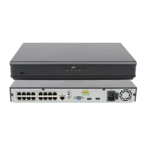 [NVR302-16S2-P16] Uniview NVR 2-HDD 16-PoE 8mp 