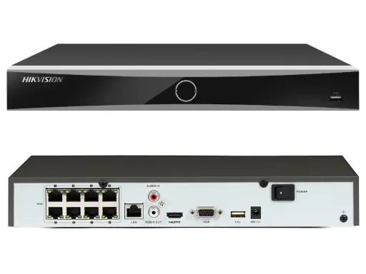[DS-7608NXI-K1/8P] Hikvision 8-ch PoE 1U K Series AcuSense 4K NVR 