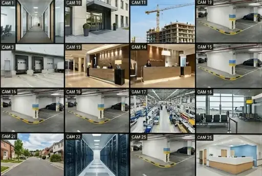 نظام كاميرات مراقبة 16 كاميرا متكامل